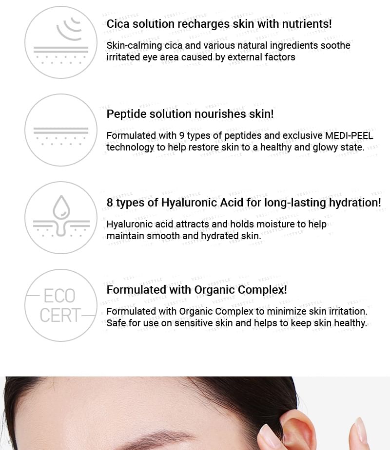 Hyaluron Cica Peptide 9 Ampoule Eye Patch 60pcs