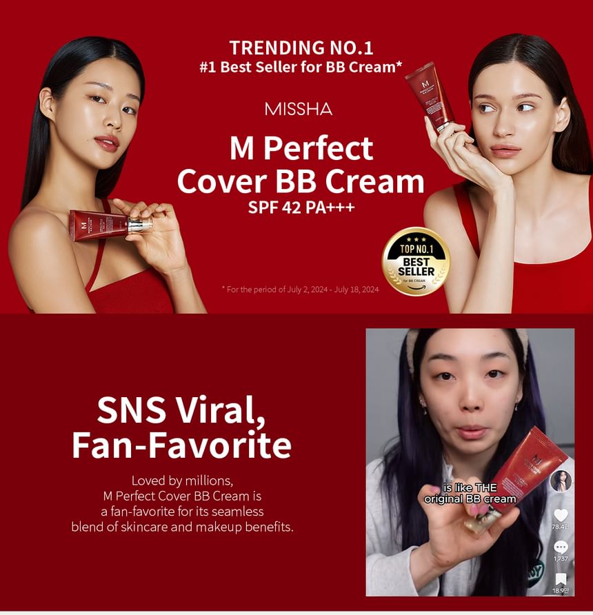M Perfect Cover BB Cream SPF42 PA+++