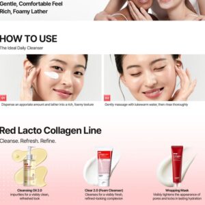MDP+ Red Lacto Collagen Clear Foam Cleanser 2.0 - Image 5