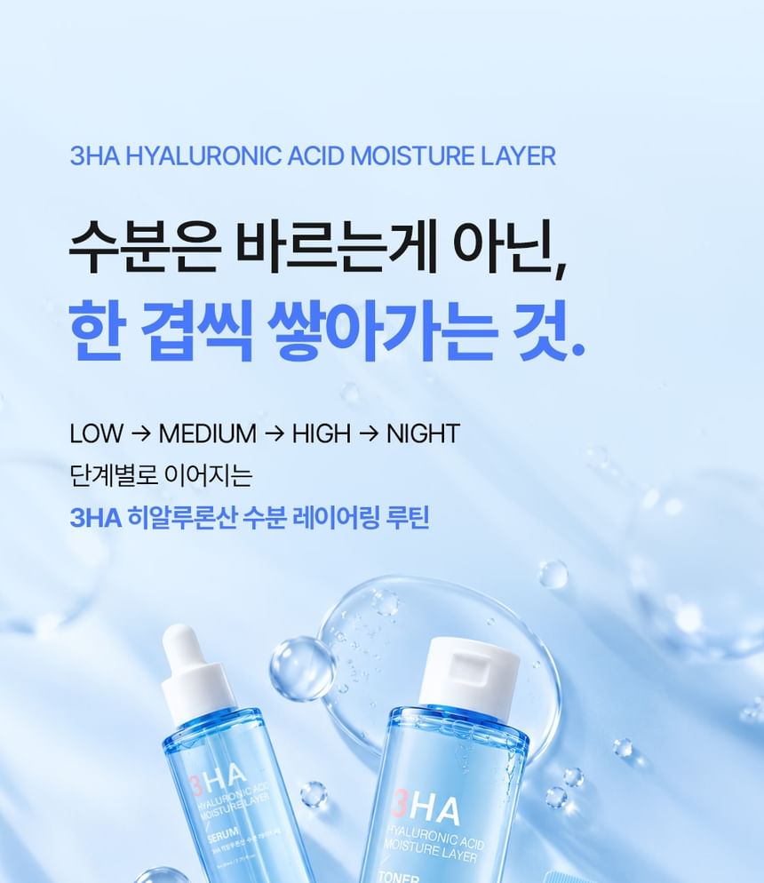 3HA Hyaluronic Acid Moisture Layer Serum