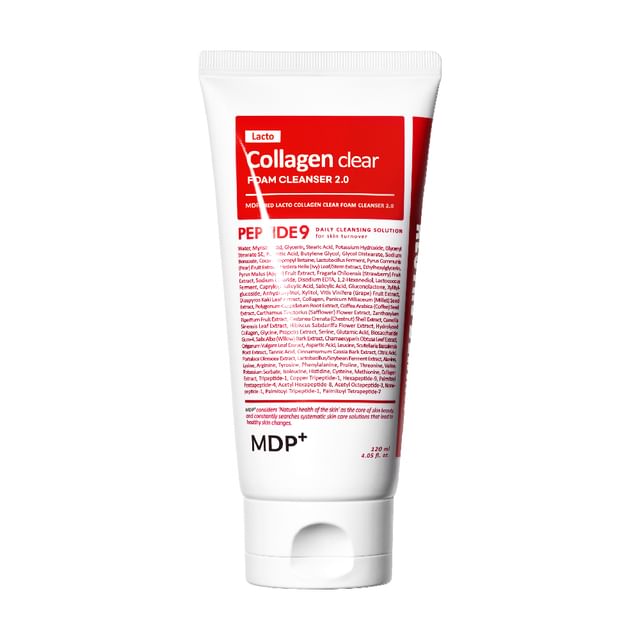 MDP+ Red Lacto Collagen Clear Foam Cleanser 2.0