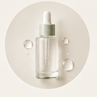 Minimal skincare cleanser still life